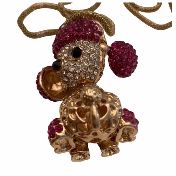 NWT “Off Park” Crystal Poodle Necklace $22 - Picture 7 of 7